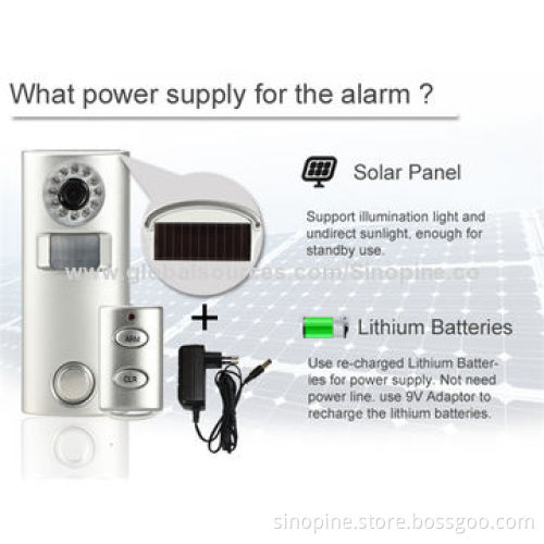 Remote Controlled GSM Alarm Single Unit with Camera
